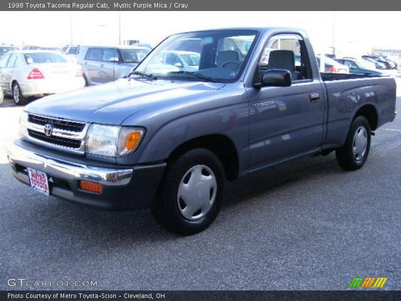 Mystic Purple Mica / Gray 1998 Toyota Tacoma Regular Cab