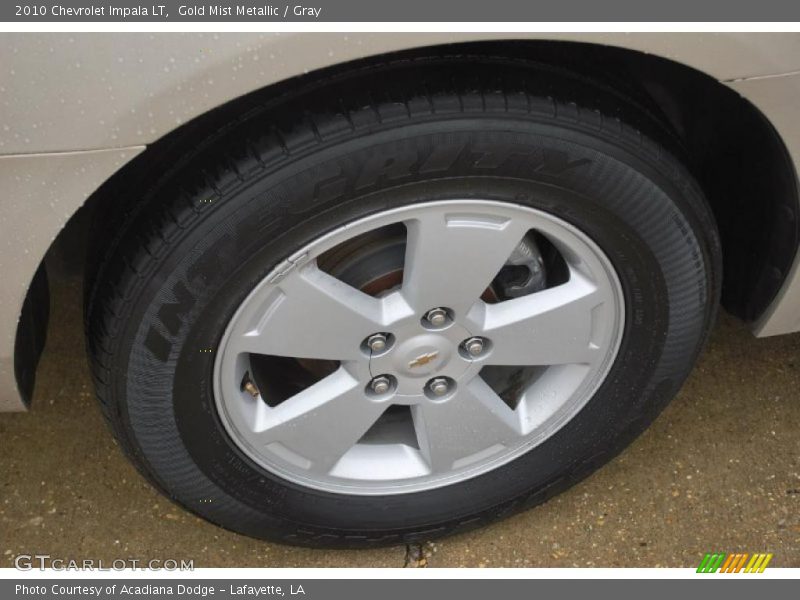 Gold Mist Metallic / Gray 2010 Chevrolet Impala LT