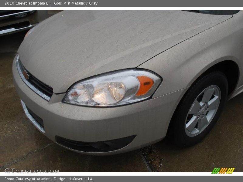 Gold Mist Metallic / Gray 2010 Chevrolet Impala LT