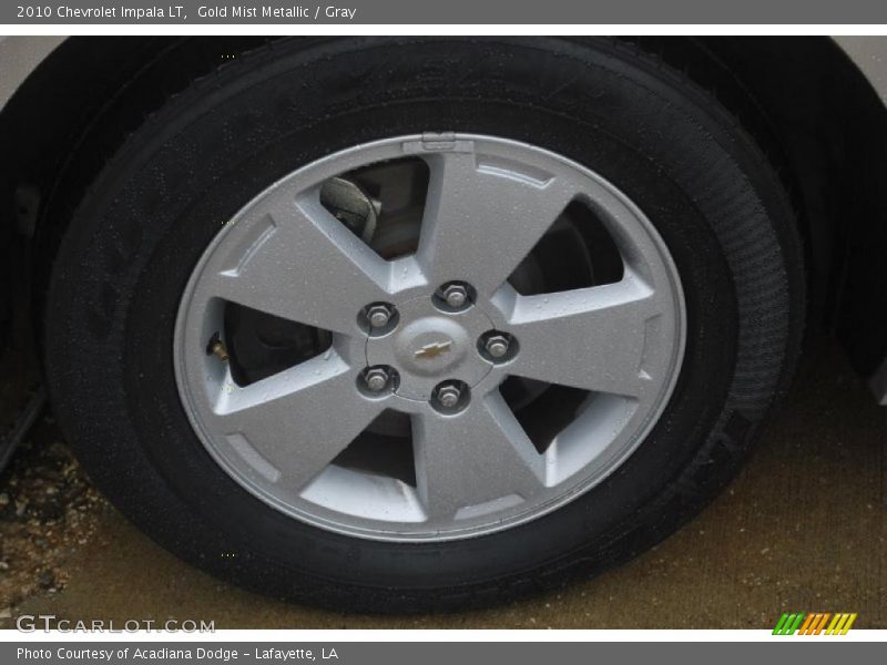 Gold Mist Metallic / Gray 2010 Chevrolet Impala LT