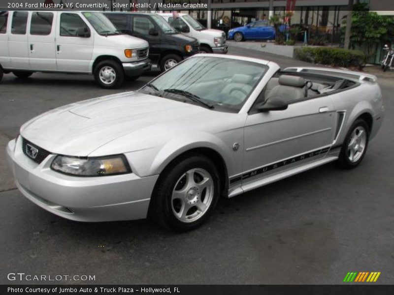 Silver Metallic / Medium Graphite 2004 Ford Mustang V6 Convertible