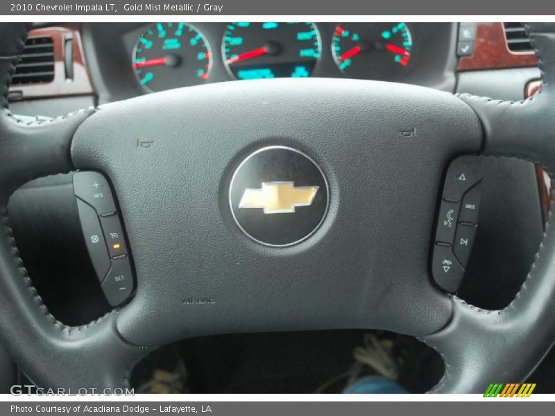Gold Mist Metallic / Gray 2010 Chevrolet Impala LT