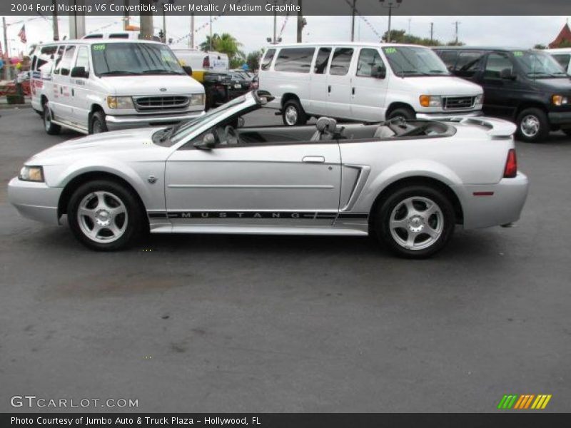 Silver Metallic / Medium Graphite 2004 Ford Mustang V6 Convertible