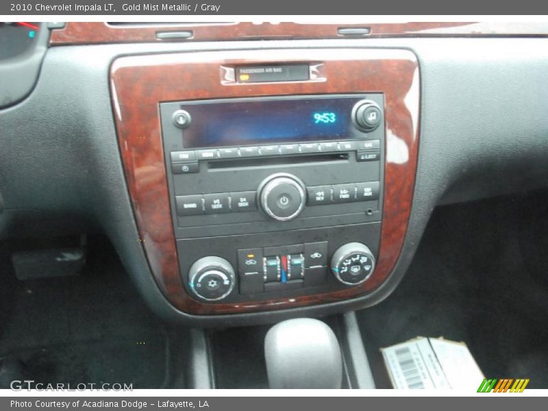 Gold Mist Metallic / Gray 2010 Chevrolet Impala LT