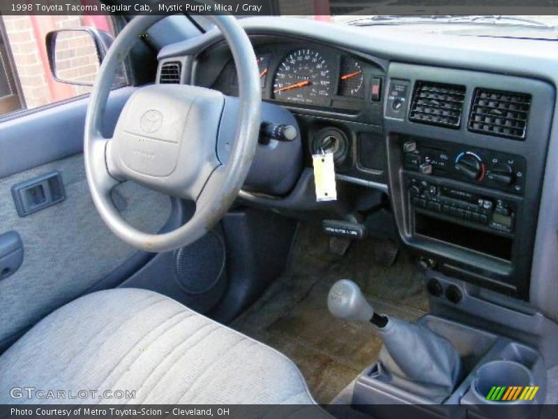 Mystic Purple Mica / Gray 1998 Toyota Tacoma Regular Cab
