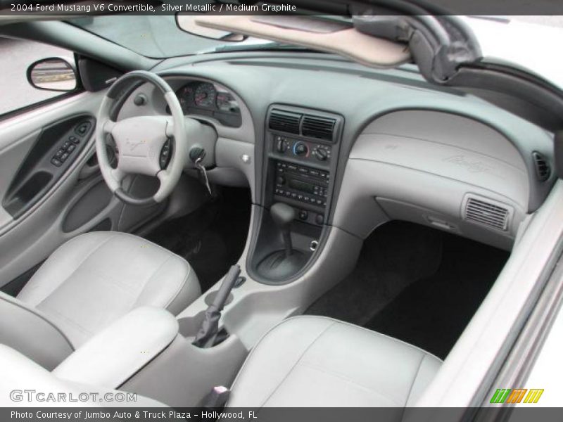 Silver Metallic / Medium Graphite 2004 Ford Mustang V6 Convertible