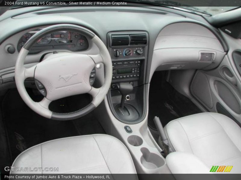 Silver Metallic / Medium Graphite 2004 Ford Mustang V6 Convertible
