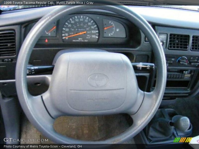 Mystic Purple Mica / Gray 1998 Toyota Tacoma Regular Cab
