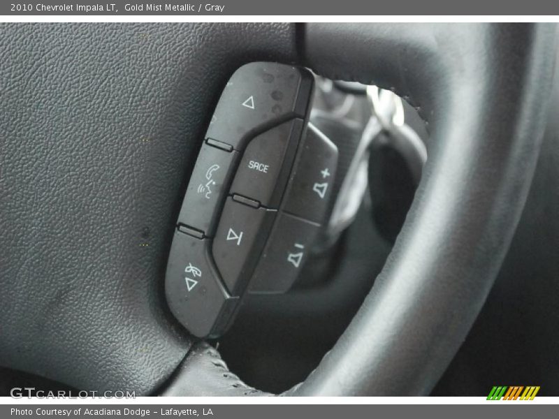 Gold Mist Metallic / Gray 2010 Chevrolet Impala LT