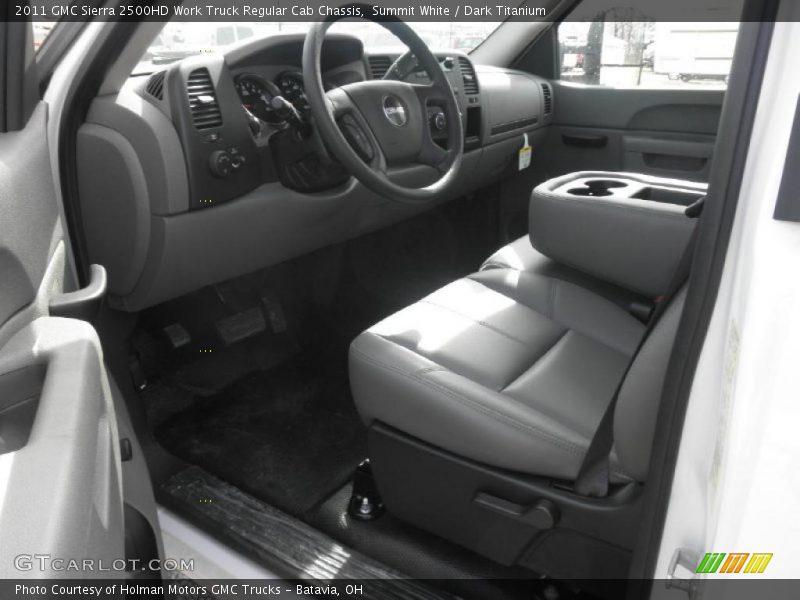  2011 Sierra 2500HD Work Truck Regular Cab Chassis Dark Titanium Interior