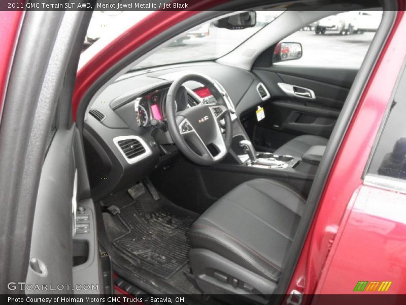 Merlot Jewel Metallic / Jet Black 2011 GMC Terrain SLT AWD