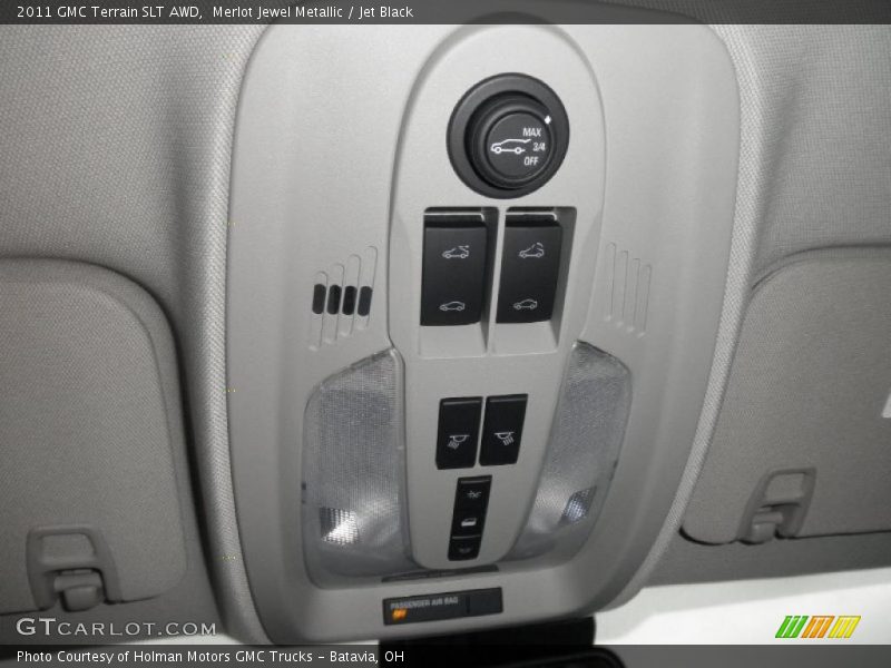 Merlot Jewel Metallic / Jet Black 2011 GMC Terrain SLT AWD