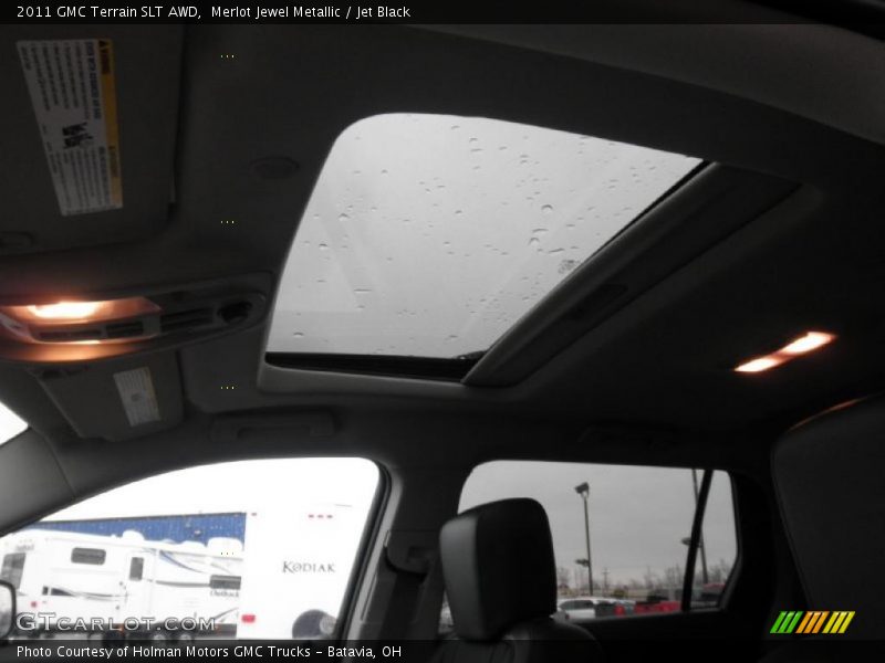 Merlot Jewel Metallic / Jet Black 2011 GMC Terrain SLT AWD