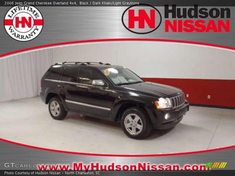 Black / Dark Khaki/Light Graystone 2006 Jeep Grand Cherokee Overland 4x4