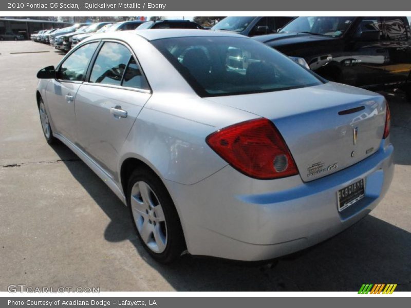 Quicksilver Metallic / Ebony 2010 Pontiac G6 Sedan