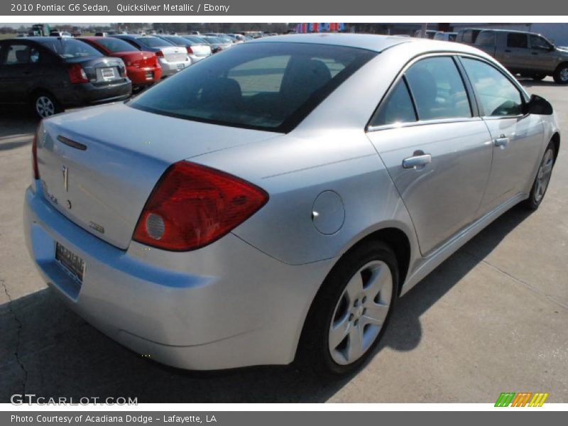 Quicksilver Metallic / Ebony 2010 Pontiac G6 Sedan