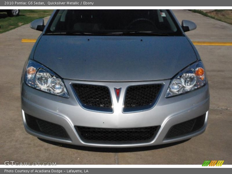Quicksilver Metallic / Ebony 2010 Pontiac G6 Sedan