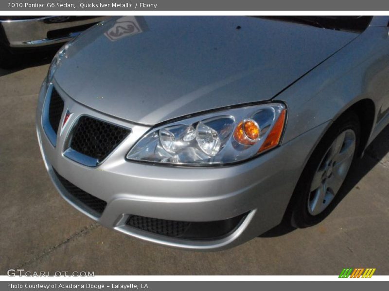 Quicksilver Metallic / Ebony 2010 Pontiac G6 Sedan