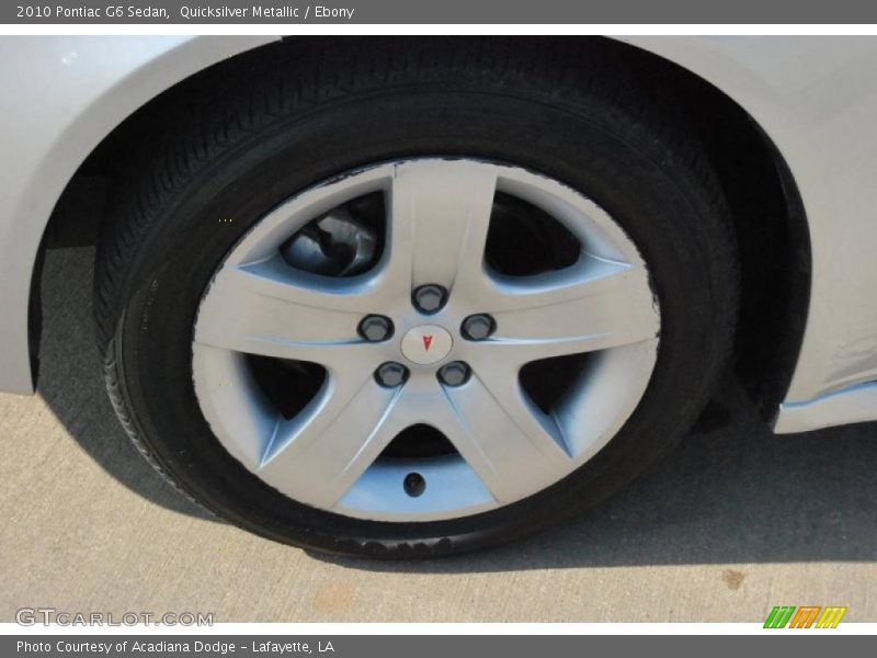 Quicksilver Metallic / Ebony 2010 Pontiac G6 Sedan