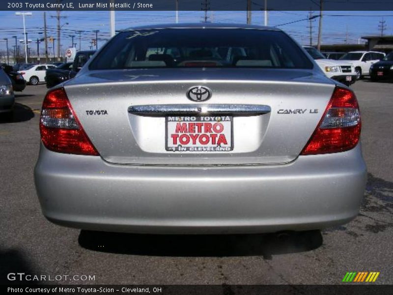 Lunar Mist Metallic / Stone 2003 Toyota Camry LE