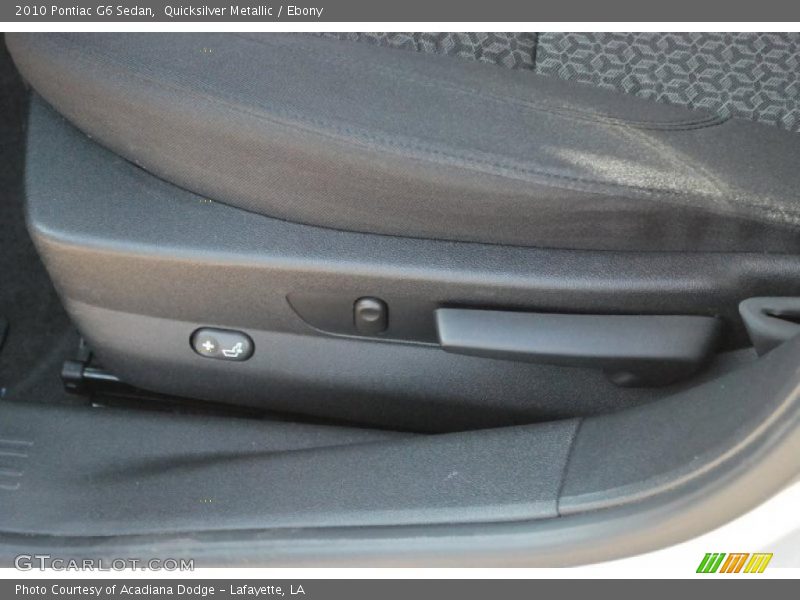 Quicksilver Metallic / Ebony 2010 Pontiac G6 Sedan
