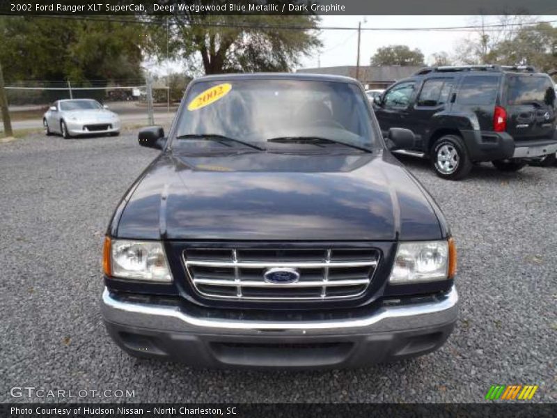 Deep Wedgewood Blue Metallic / Dark Graphite 2002 Ford Ranger XLT SuperCab