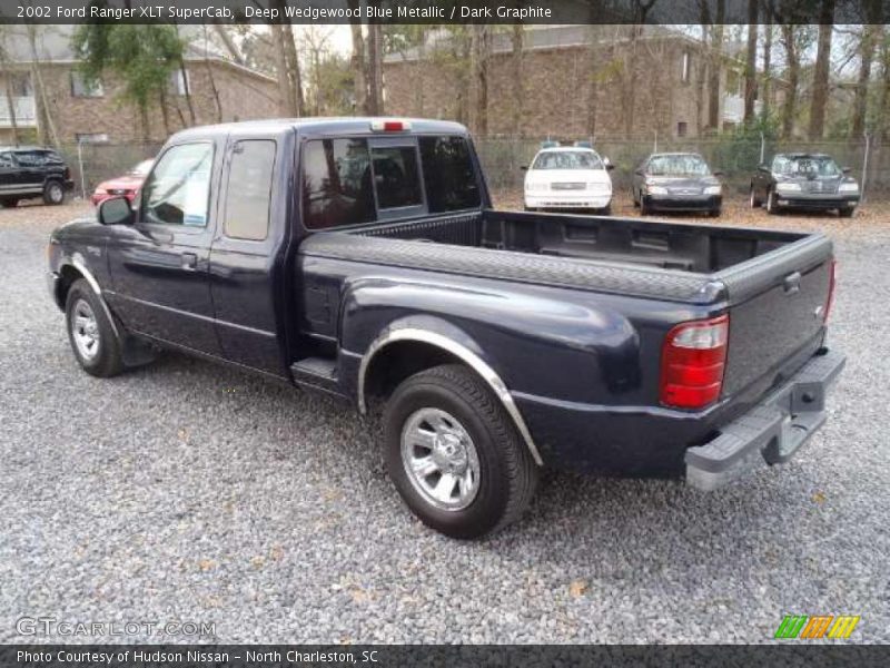 Deep Wedgewood Blue Metallic / Dark Graphite 2002 Ford Ranger XLT SuperCab