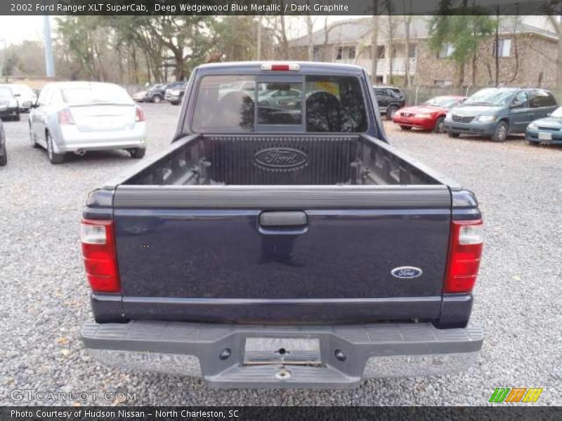 Deep Wedgewood Blue Metallic / Dark Graphite 2002 Ford Ranger XLT SuperCab