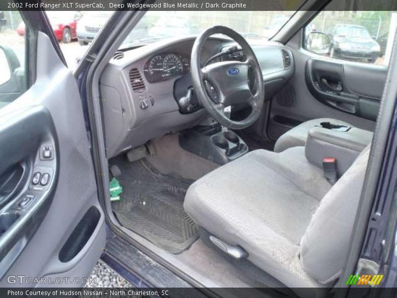 Deep Wedgewood Blue Metallic / Dark Graphite 2002 Ford Ranger XLT SuperCab