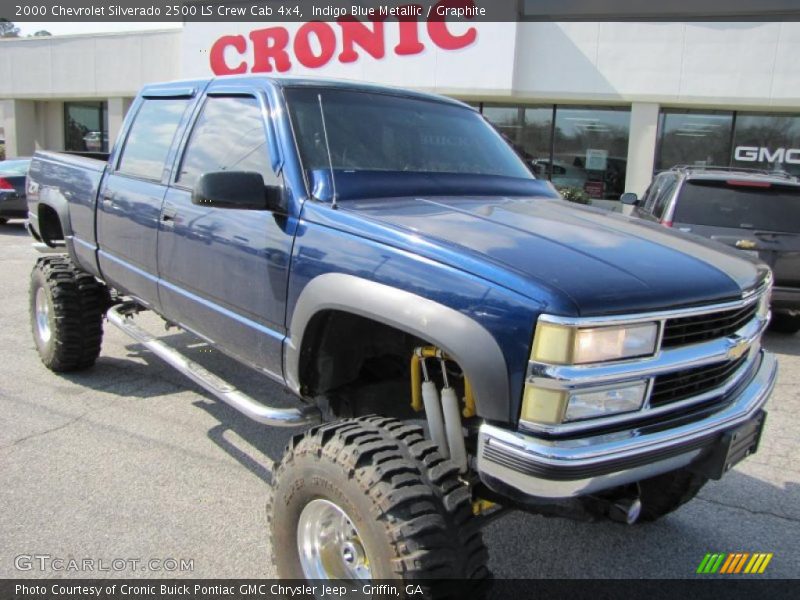 Indigo Blue Metallic / Graphite 2000 Chevrolet Silverado 2500 LS Crew Cab 4x4