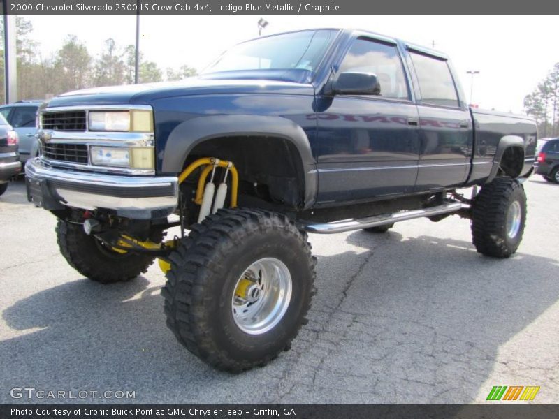 Indigo Blue Metallic / Graphite 2000 Chevrolet Silverado 2500 LS Crew Cab 4x4