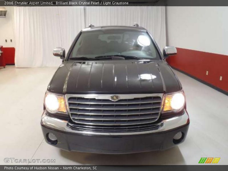 Brilliant Black Crystal Pearl / Light Graystone 2008 Chrysler Aspen Limited