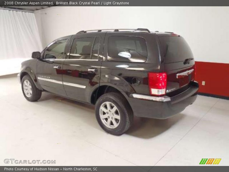 Brilliant Black Crystal Pearl / Light Graystone 2008 Chrysler Aspen Limited