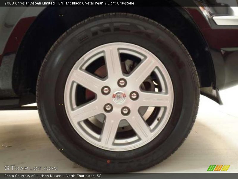 Brilliant Black Crystal Pearl / Light Graystone 2008 Chrysler Aspen Limited