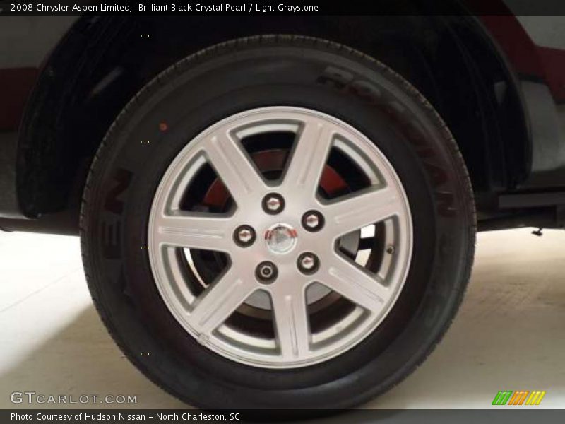 Brilliant Black Crystal Pearl / Light Graystone 2008 Chrysler Aspen Limited