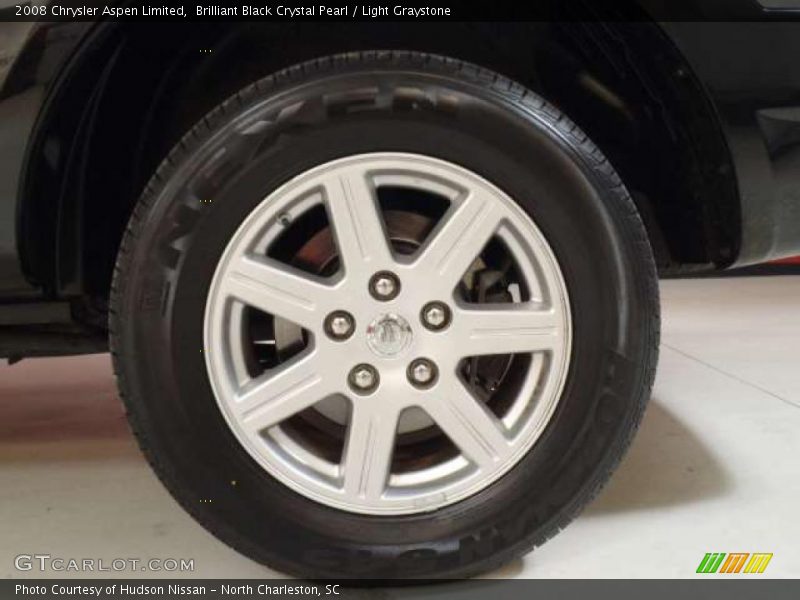 Brilliant Black Crystal Pearl / Light Graystone 2008 Chrysler Aspen Limited