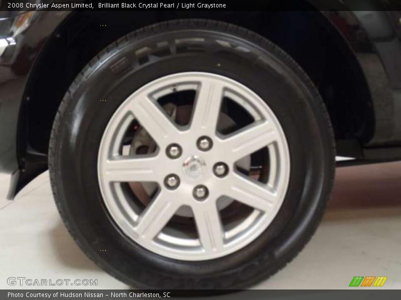 Brilliant Black Crystal Pearl / Light Graystone 2008 Chrysler Aspen Limited