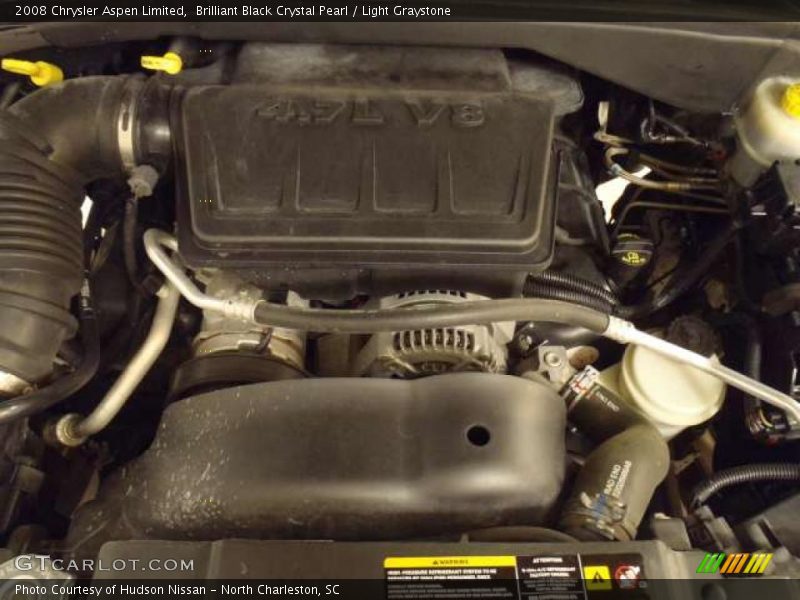 Brilliant Black Crystal Pearl / Light Graystone 2008 Chrysler Aspen Limited
