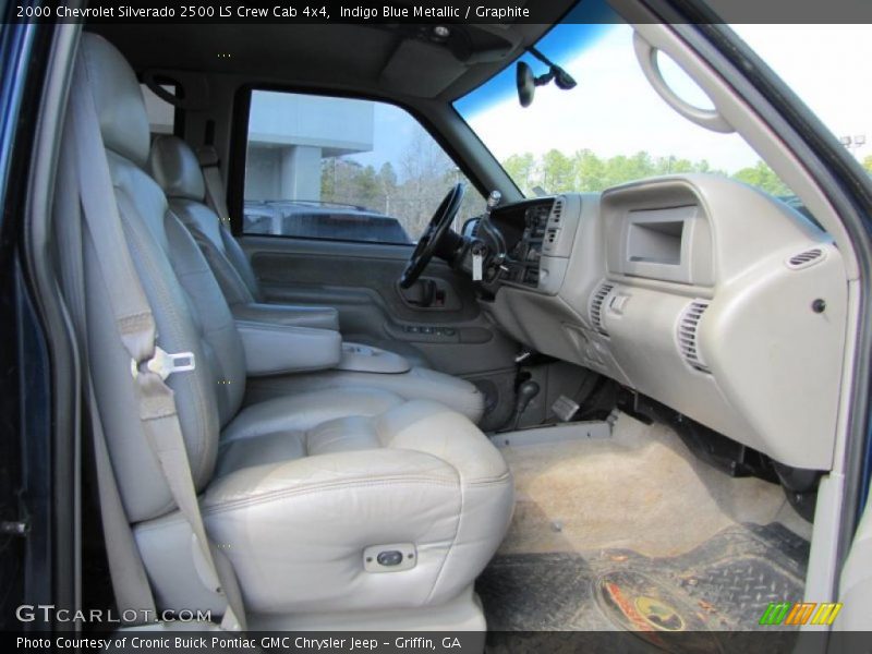 Indigo Blue Metallic / Graphite 2000 Chevrolet Silverado 2500 LS Crew Cab 4x4