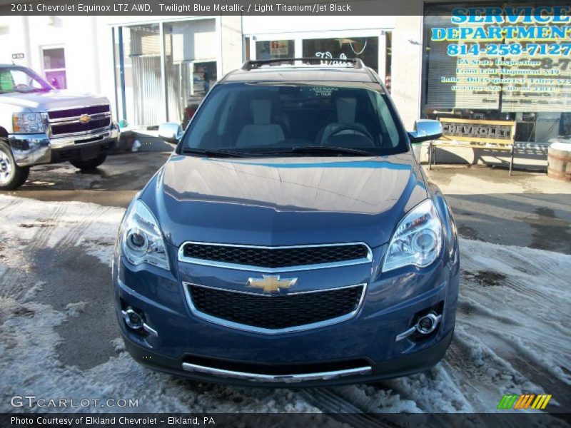 Twilight Blue Metallic / Light Titanium/Jet Black 2011 Chevrolet Equinox LTZ AWD