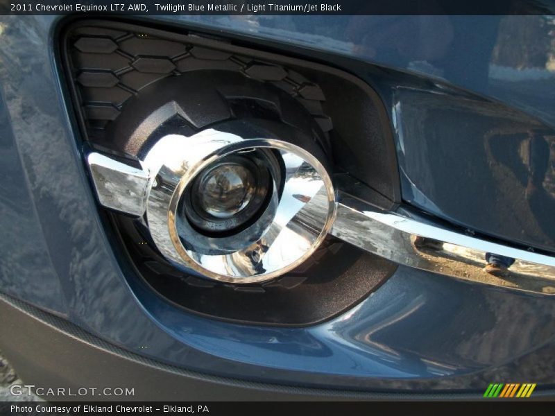 Twilight Blue Metallic / Light Titanium/Jet Black 2011 Chevrolet Equinox LTZ AWD