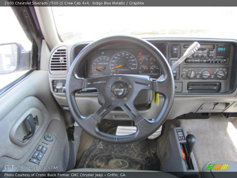 Indigo Blue Metallic / Graphite 2000 Chevrolet Silverado 2500 LS Crew Cab 4x4