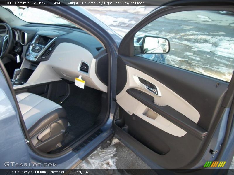 Twilight Blue Metallic / Light Titanium/Jet Black 2011 Chevrolet Equinox LTZ AWD