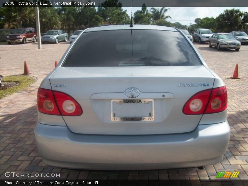 Silver Streak Mica / Stone 2008 Toyota Corolla LE