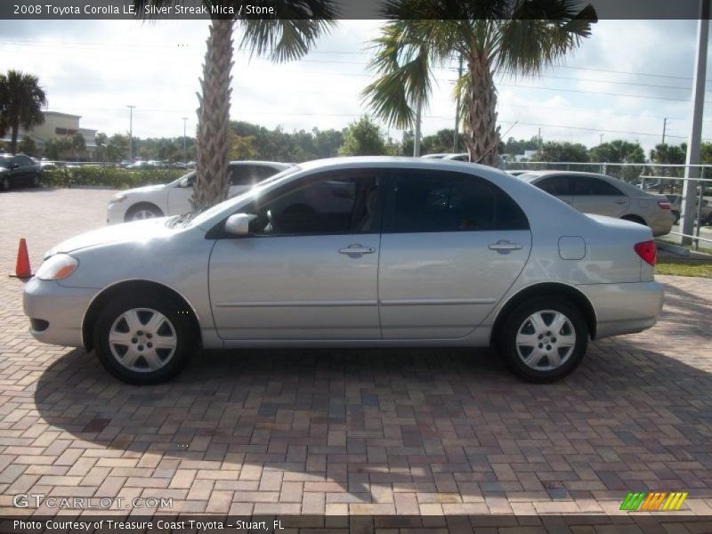 Silver Streak Mica / Stone 2008 Toyota Corolla LE