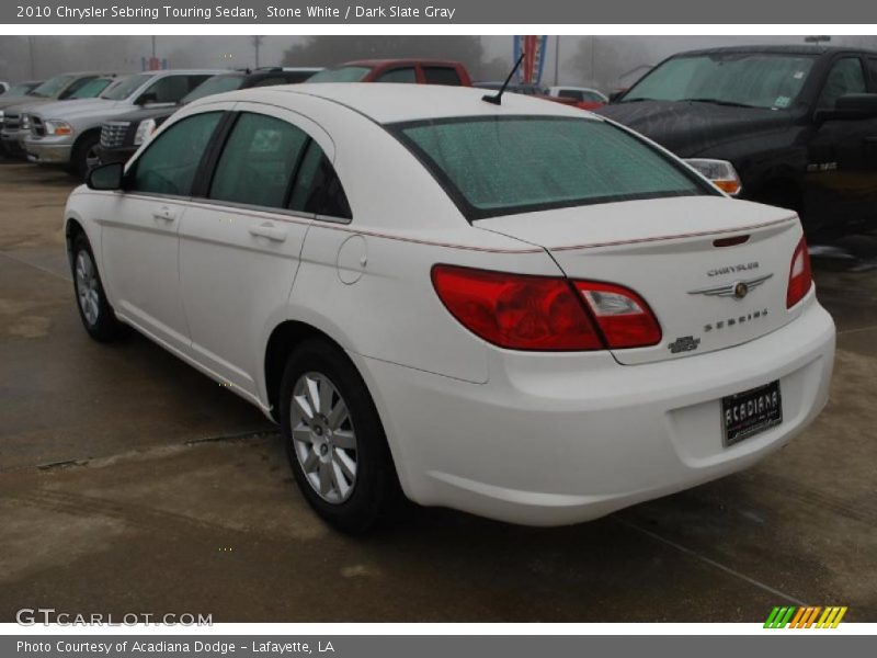 Stone White / Dark Slate Gray 2010 Chrysler Sebring Touring Sedan