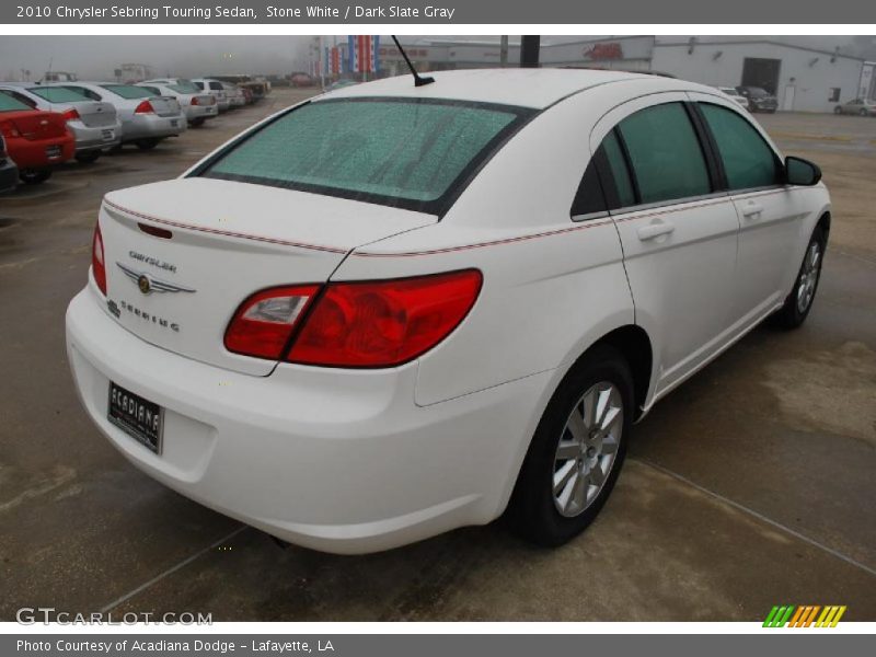 Stone White / Dark Slate Gray 2010 Chrysler Sebring Touring Sedan