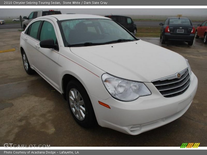 Stone White / Dark Slate Gray 2010 Chrysler Sebring Touring Sedan