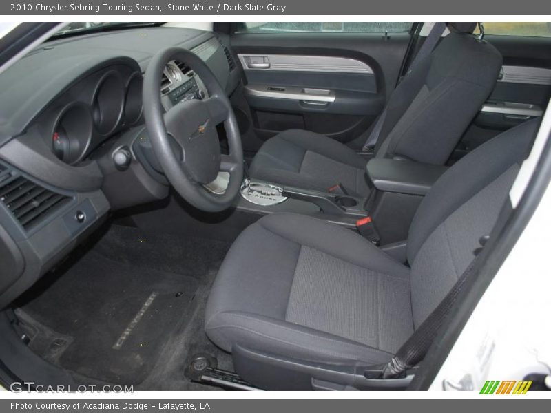 Stone White / Dark Slate Gray 2010 Chrysler Sebring Touring Sedan