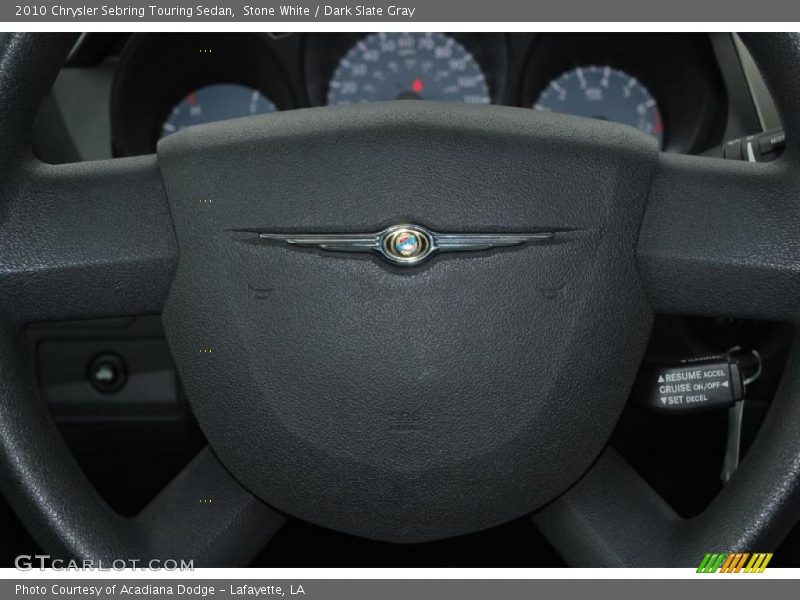 Stone White / Dark Slate Gray 2010 Chrysler Sebring Touring Sedan